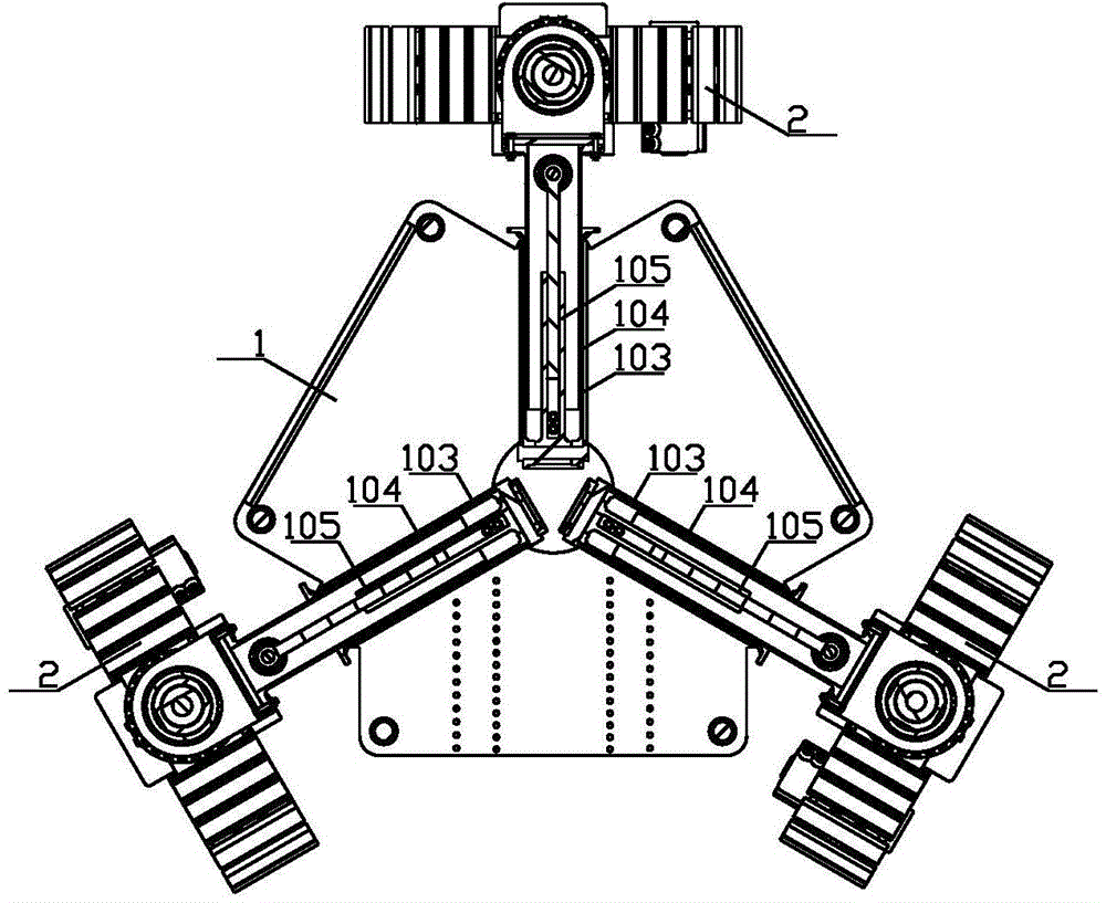 Y-type three-track sliding integrated machine