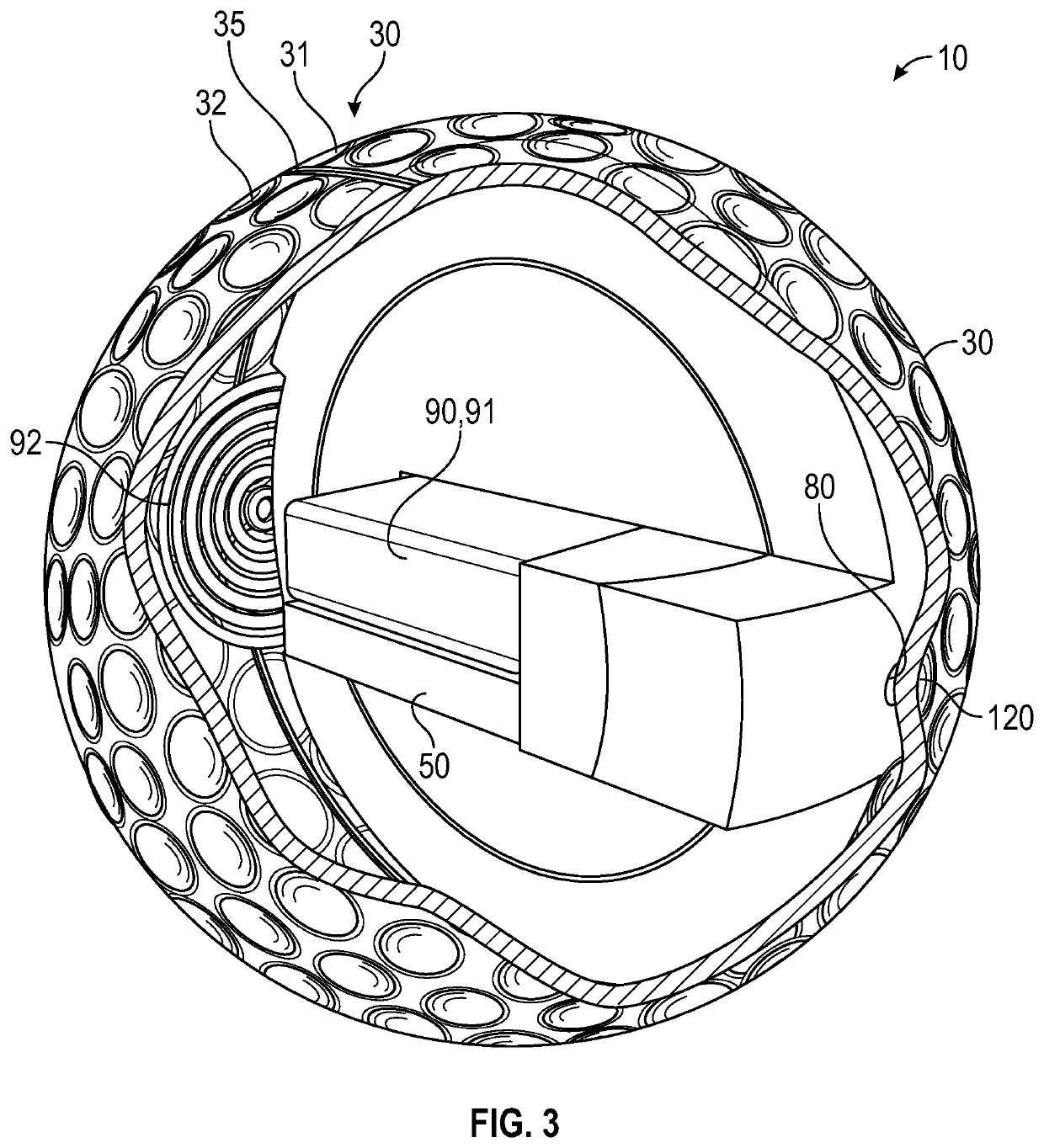 Sports ball with sensors and transmitter