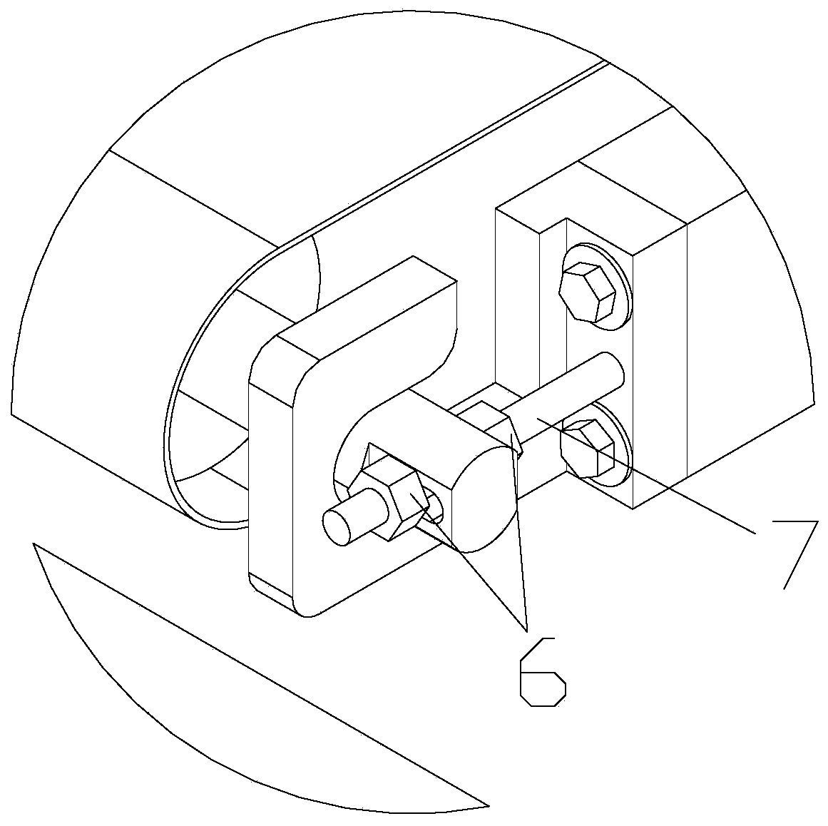 Conveying platform tension adjustment device