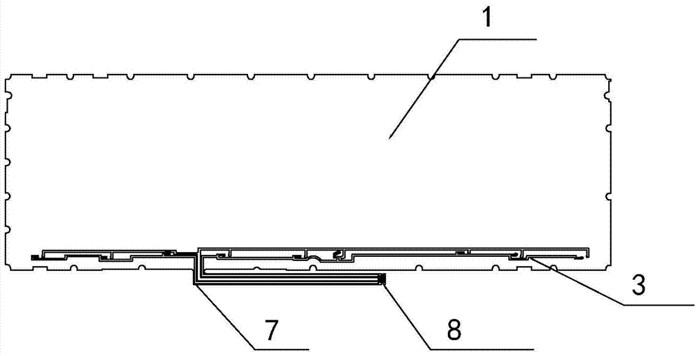 Integrated light guide module bottom film, light guide module and bottom film processing method