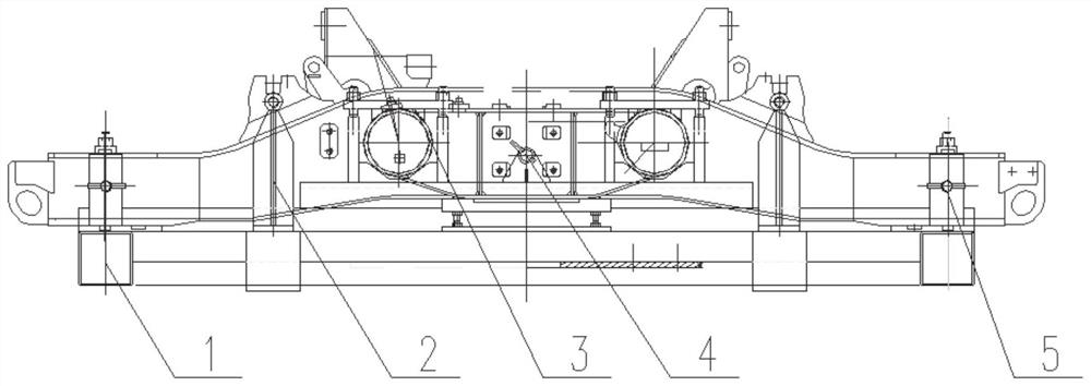 A kind of H-shaped frame welding deformation control device and control method