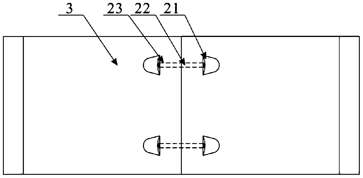 Bent bolt combination joint for secondary lining of mining method construction tunnel and reinforcing method