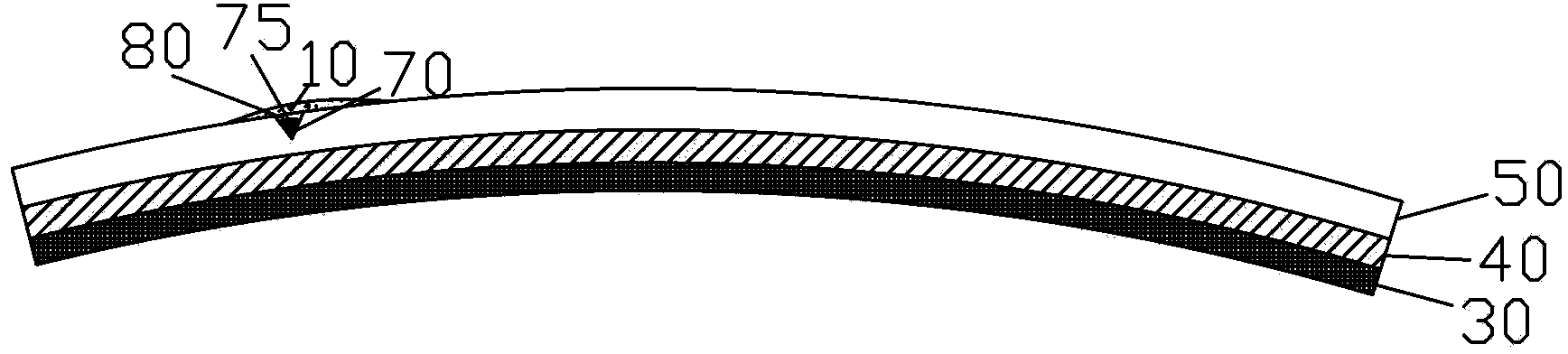 Smoothening treatment method and structure for outer scratch of vehicle body