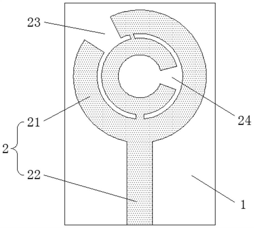 An ultra-wideband microstrip antenna and circuit board assembly