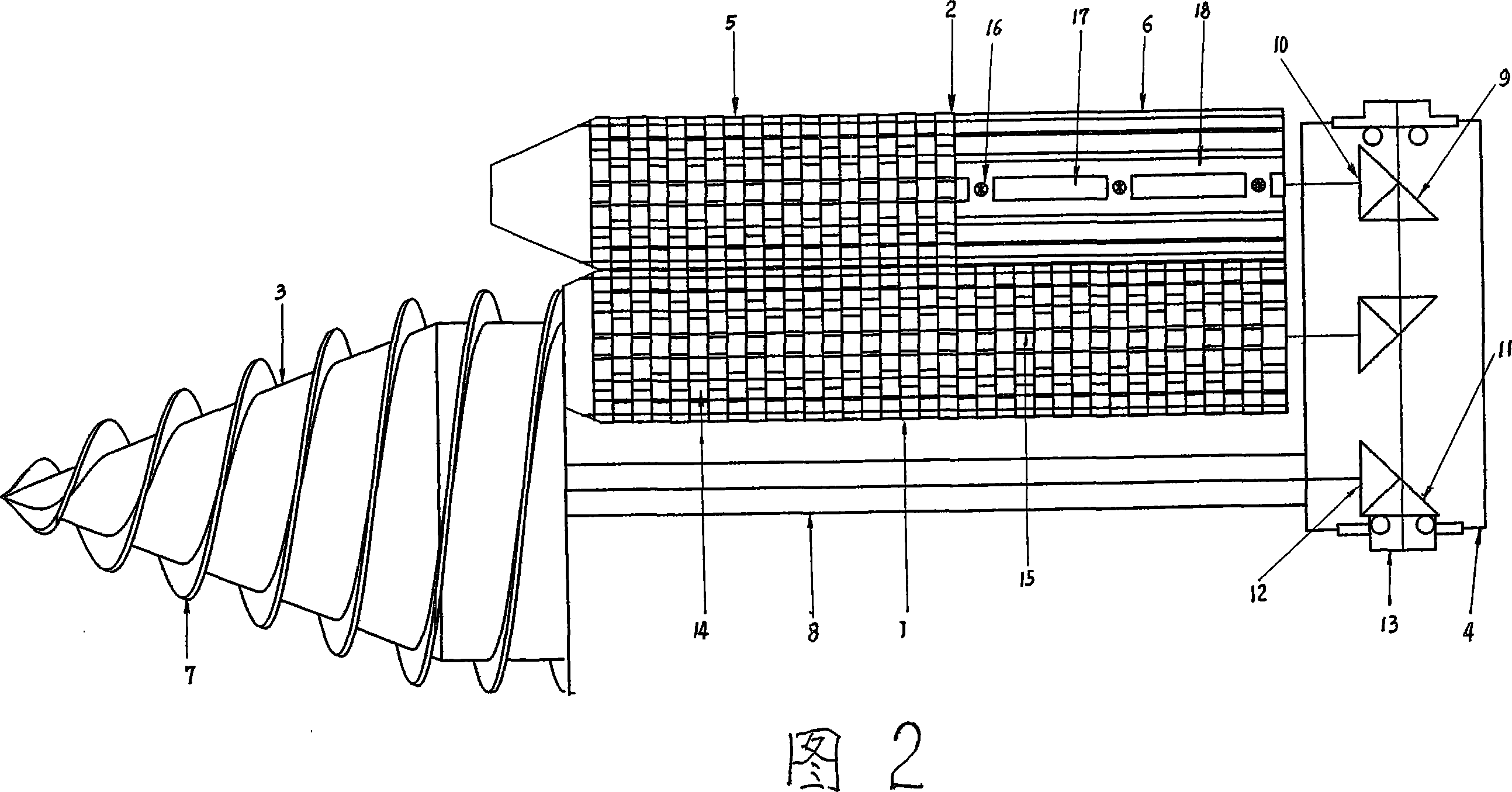 Corn harvestry dividual unit of combined tomy table for reaping corn