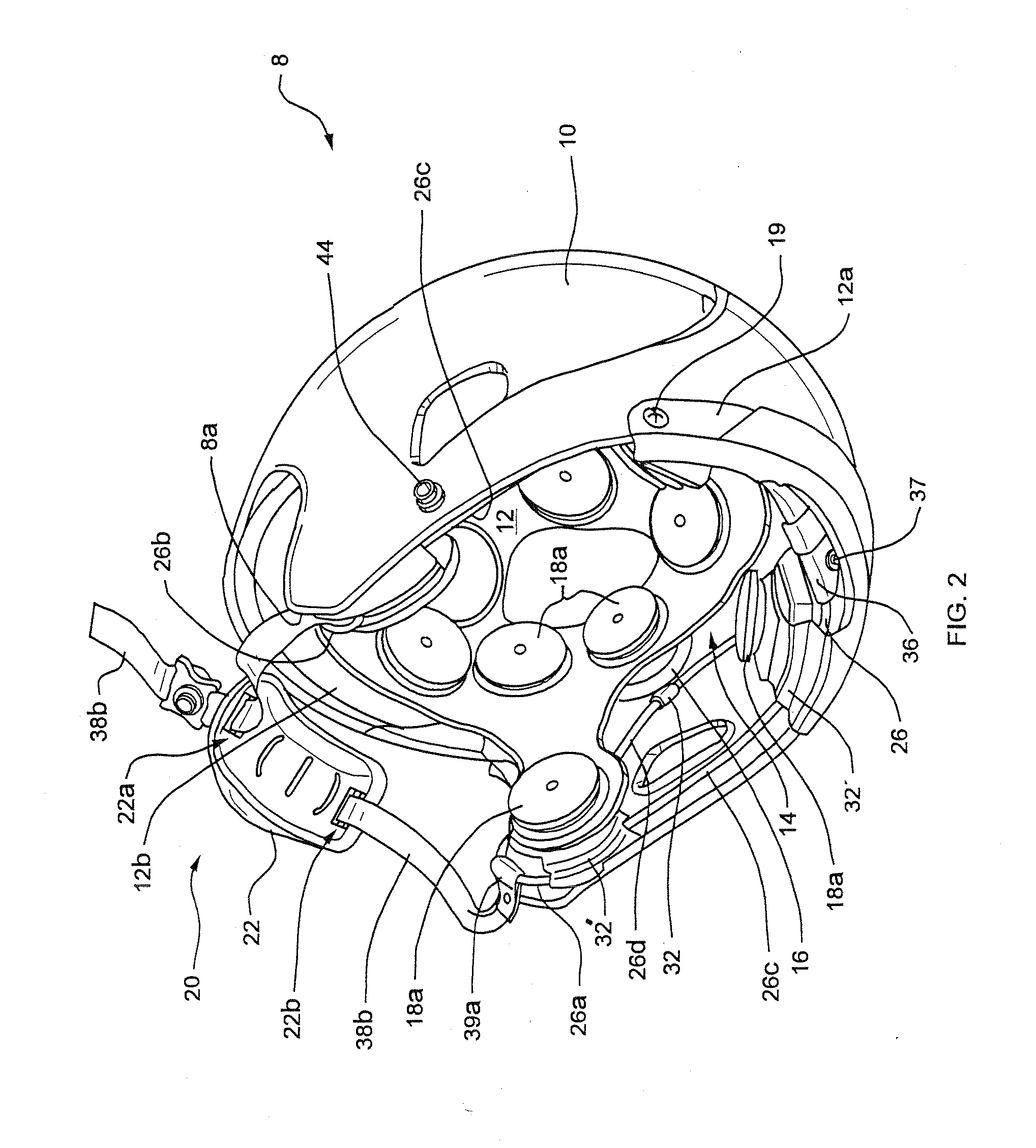 Headgear securement system