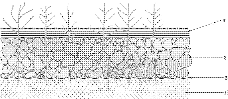 Integrally-cast cement pervious concrete ecological protection slope and construction method thereof