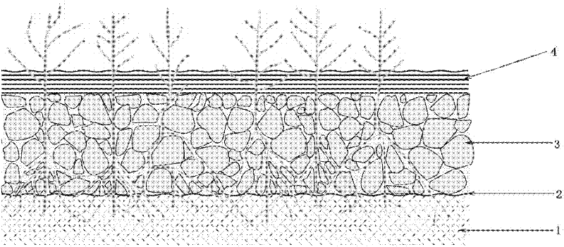 Integrally-cast cement pervious concrete ecological protection slope and construction method thereof