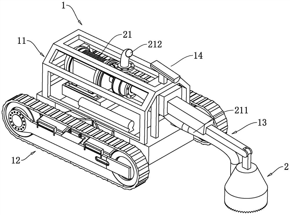 Underwater dredging robot