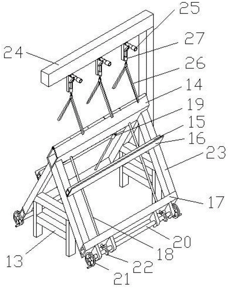 Treatment method for enclosure of upper and lower water pipes in living room