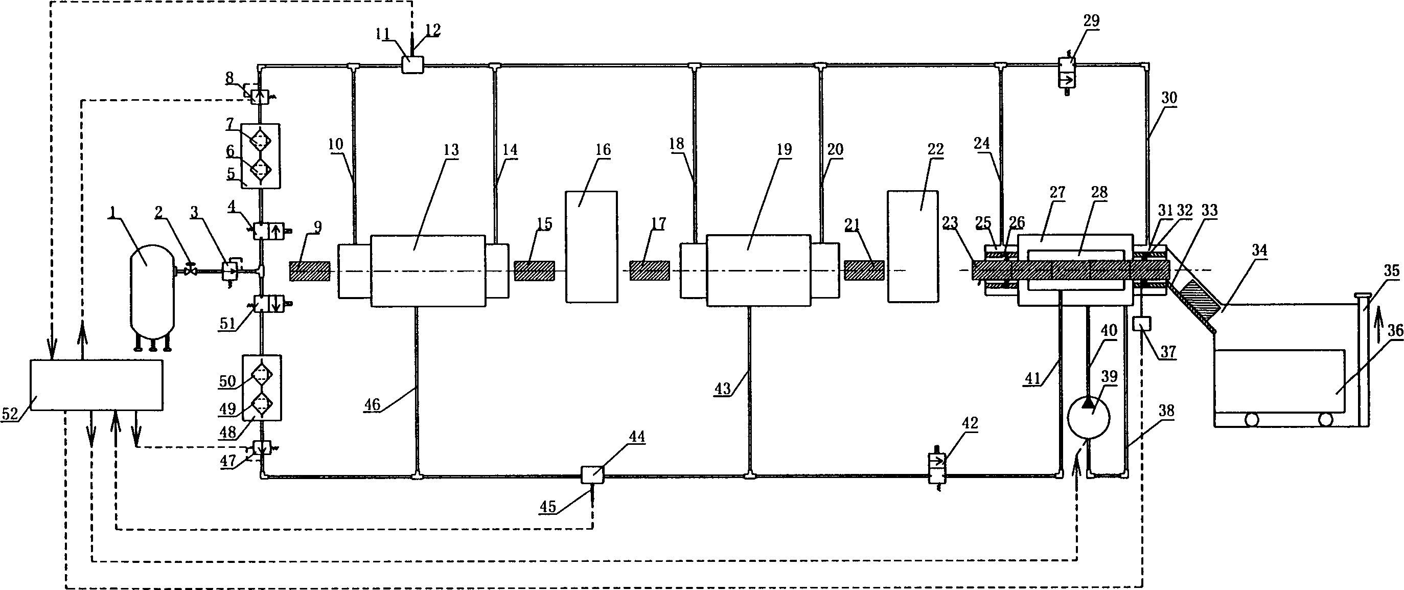 Thermoplastic precise forming nitrogen protection oxidation preventing system