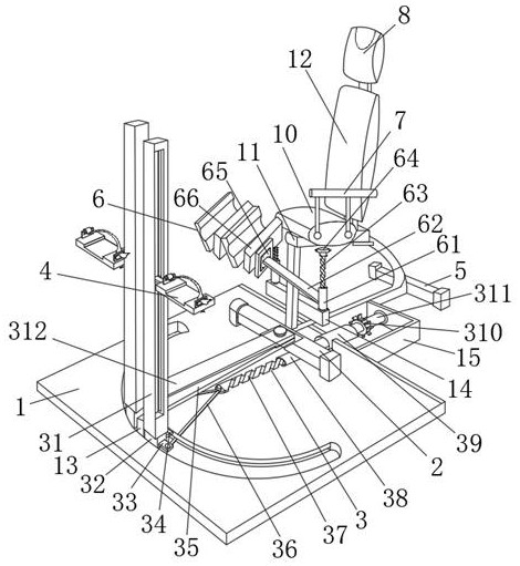 Auxiliary exercise device used for leg rehabilitation training