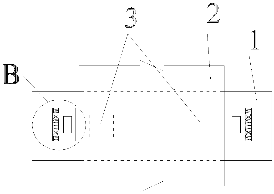 A trigger-type anti-seismic double block device for bridges