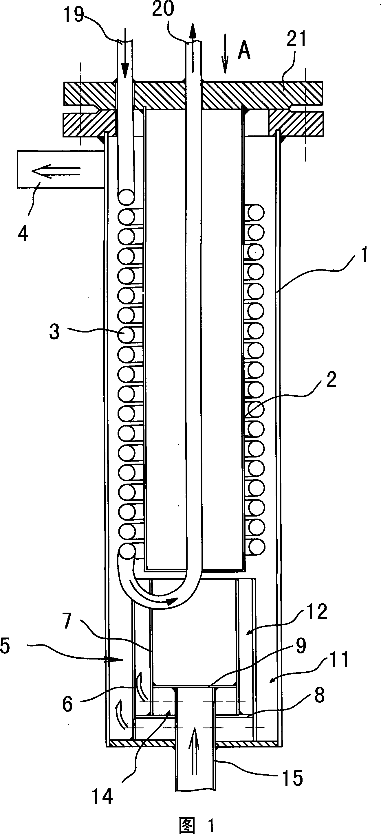 Double helix water stream barrel type high-efficiency coolers