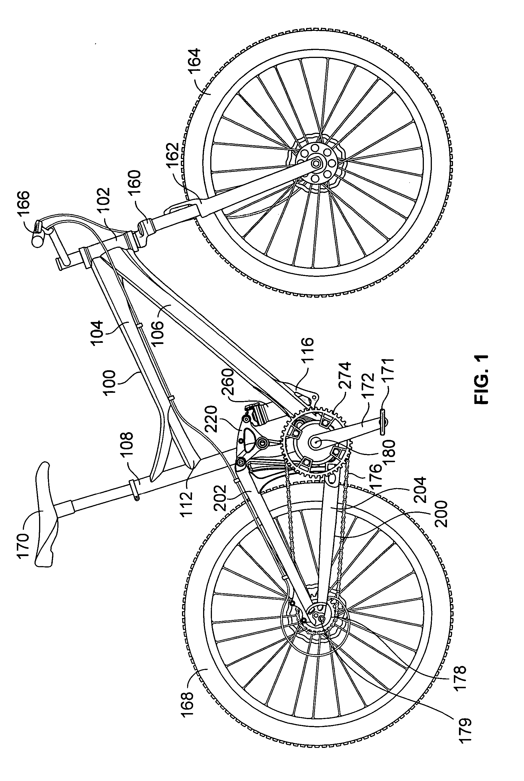 Bicycle with suspension