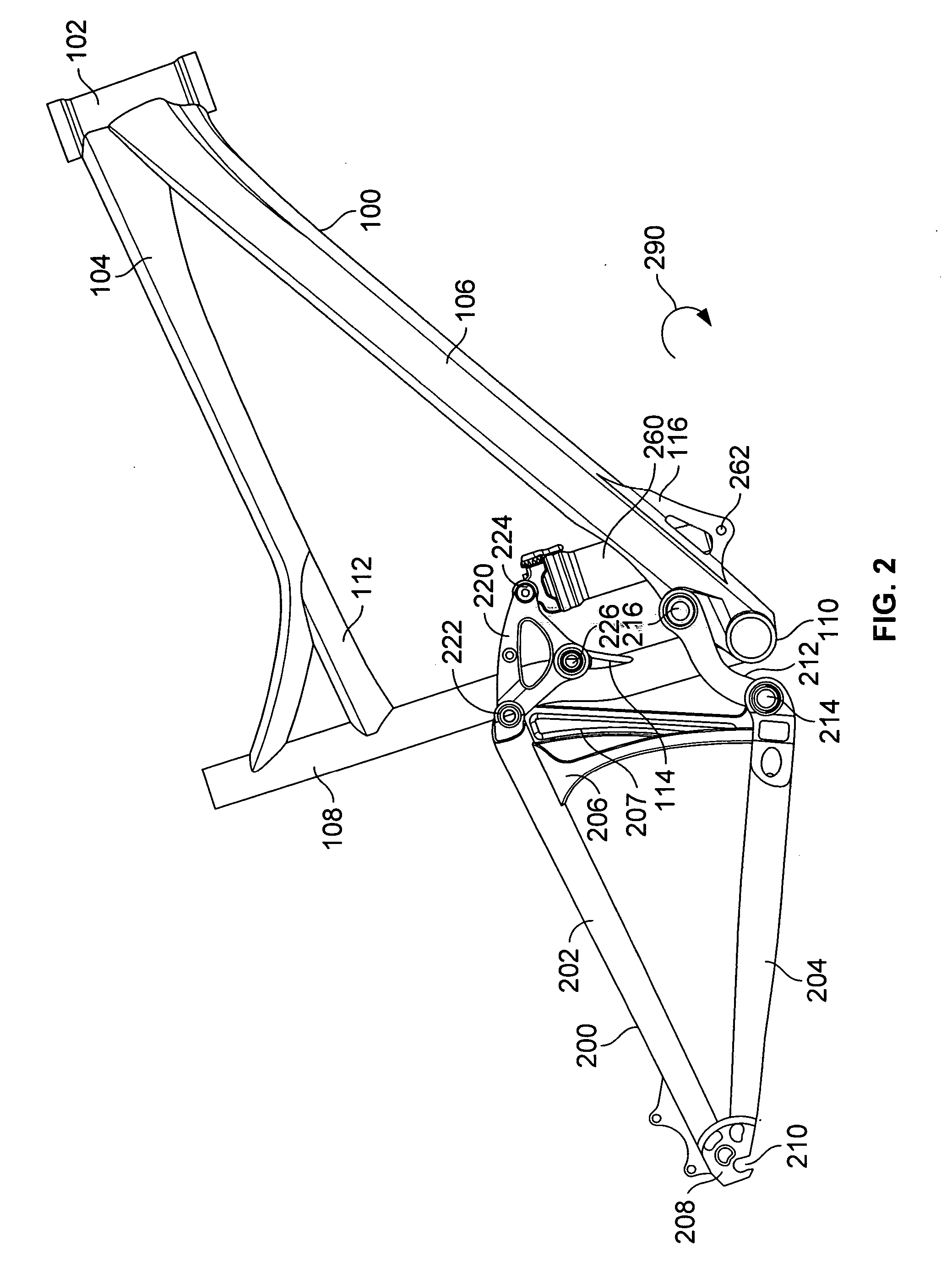 Bicycle with suspension