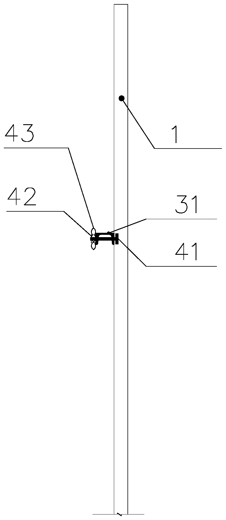 Construction method of height-adjustable safety guardrail device