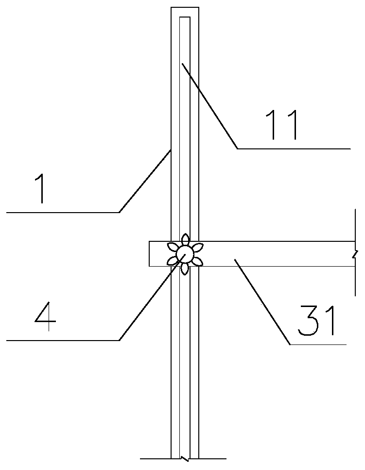 Construction method of height-adjustable safety guardrail device