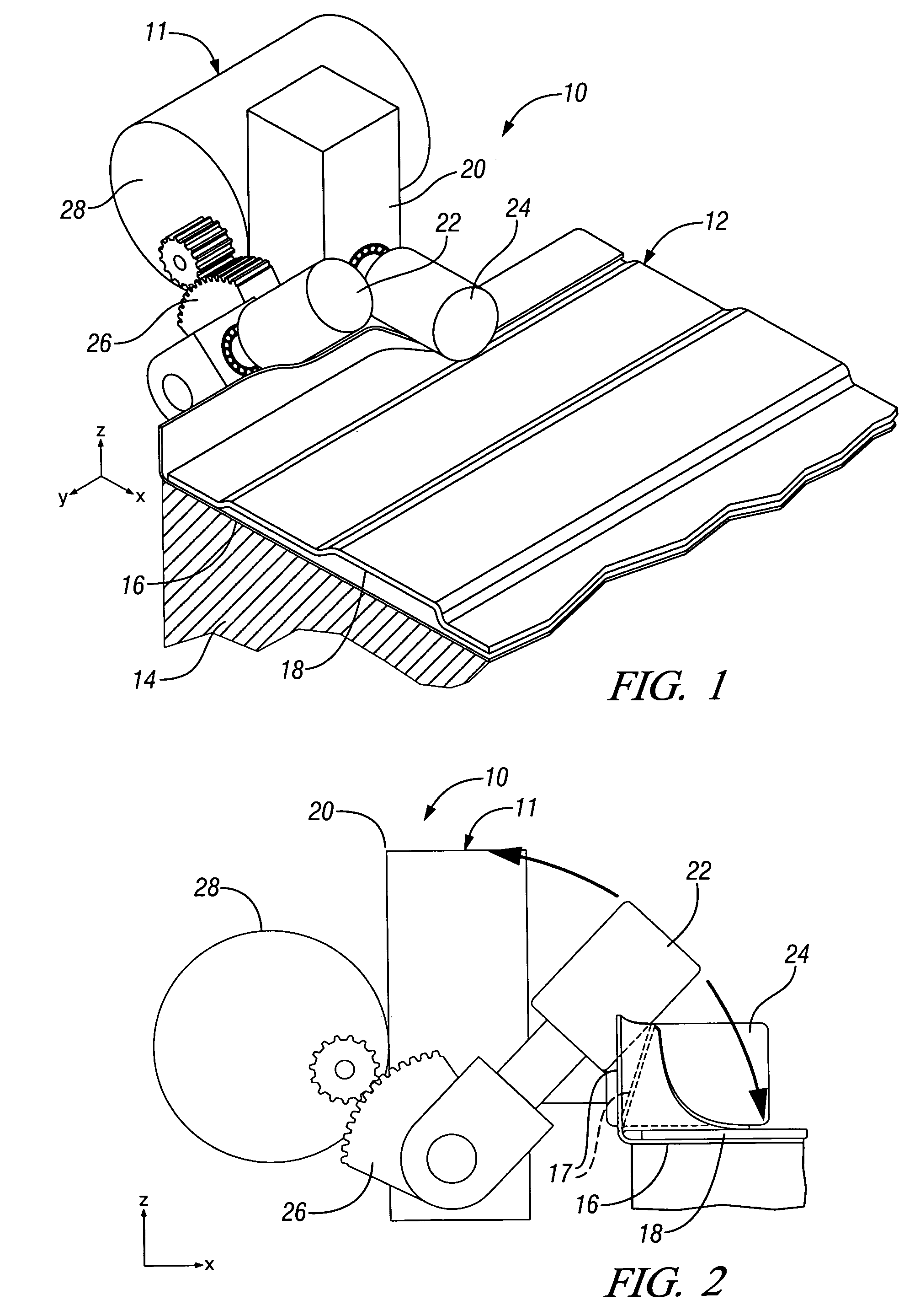 Roller hemming apparatus and method