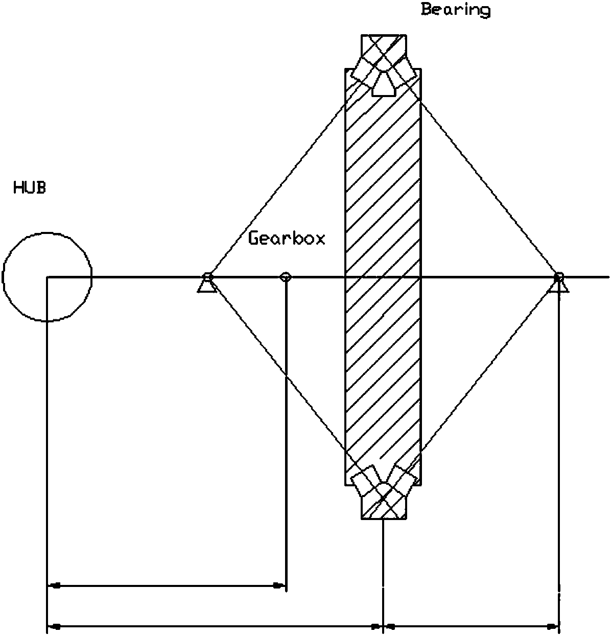 Checking tool for bearing raceways of main shafts