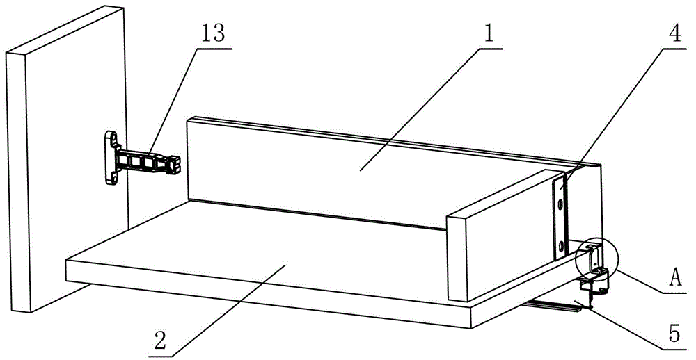 Dismountable locking mechanism of drawer slide rail and side plate