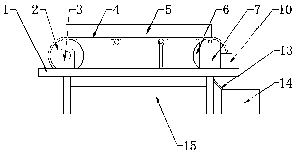 Belt conveyor for wastewater treatment solid garbage