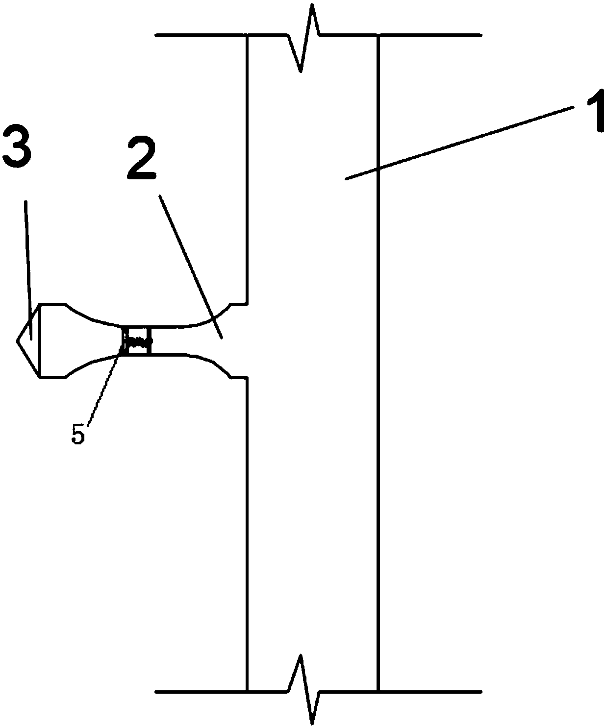 Cast-in-place pile side post-grouting device and method