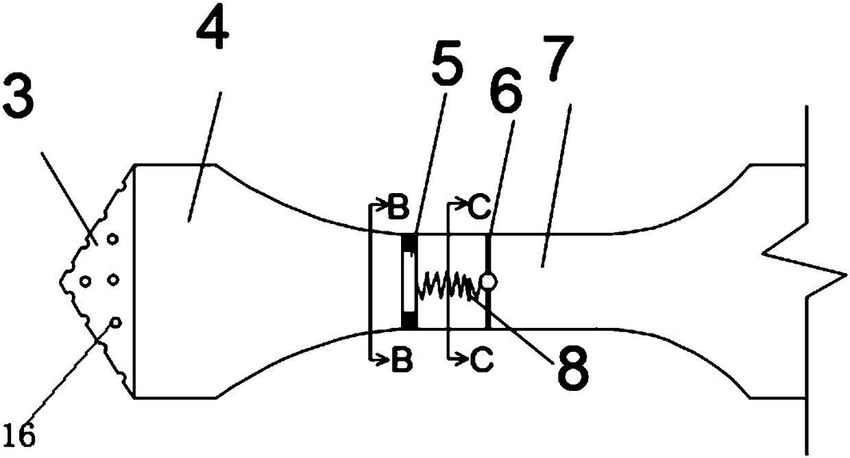 Cast-in-place pile side post-grouting device and method