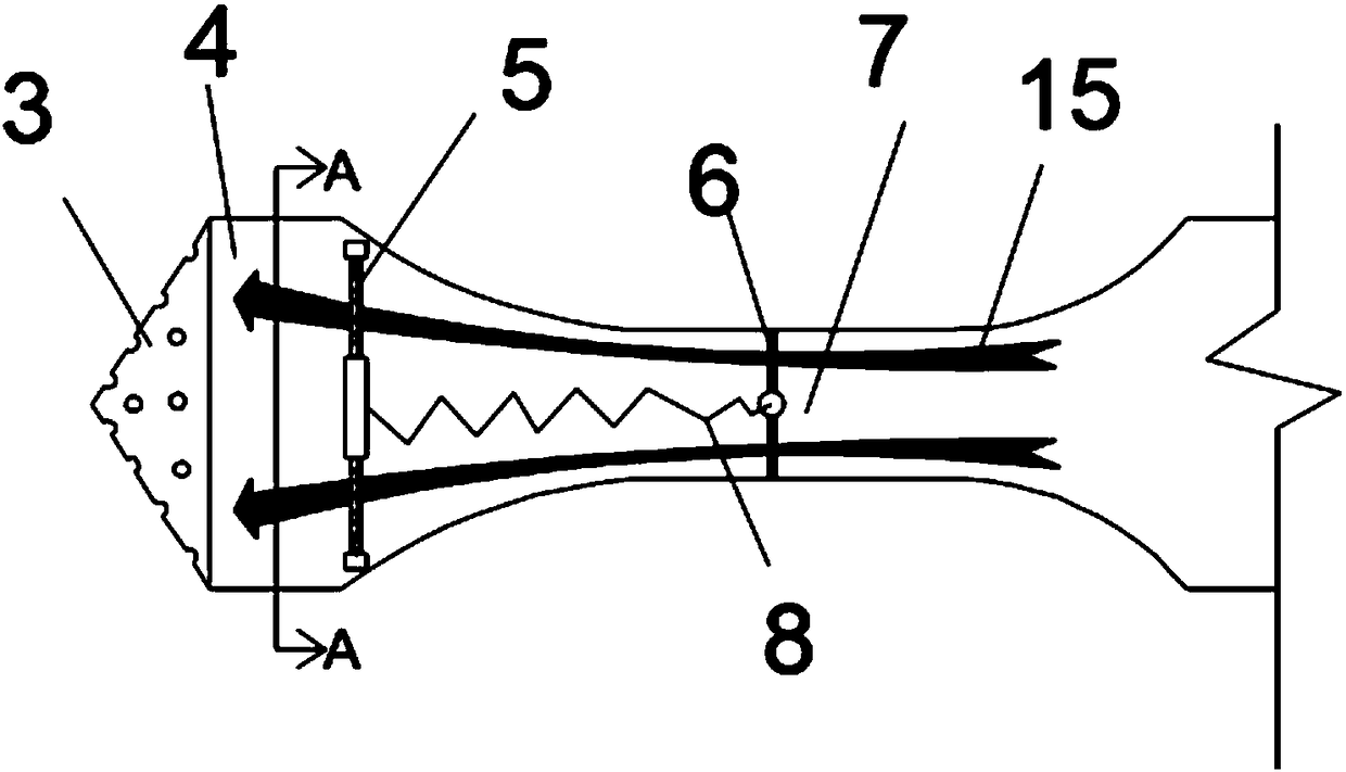 Cast-in-place pile side post-grouting device and method