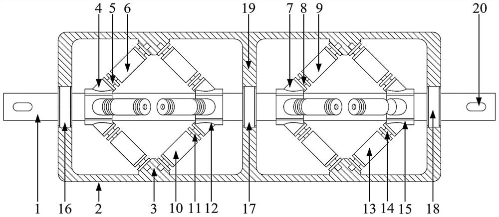 Linear piezoelectric transmission device based on static friction, and working method thereof