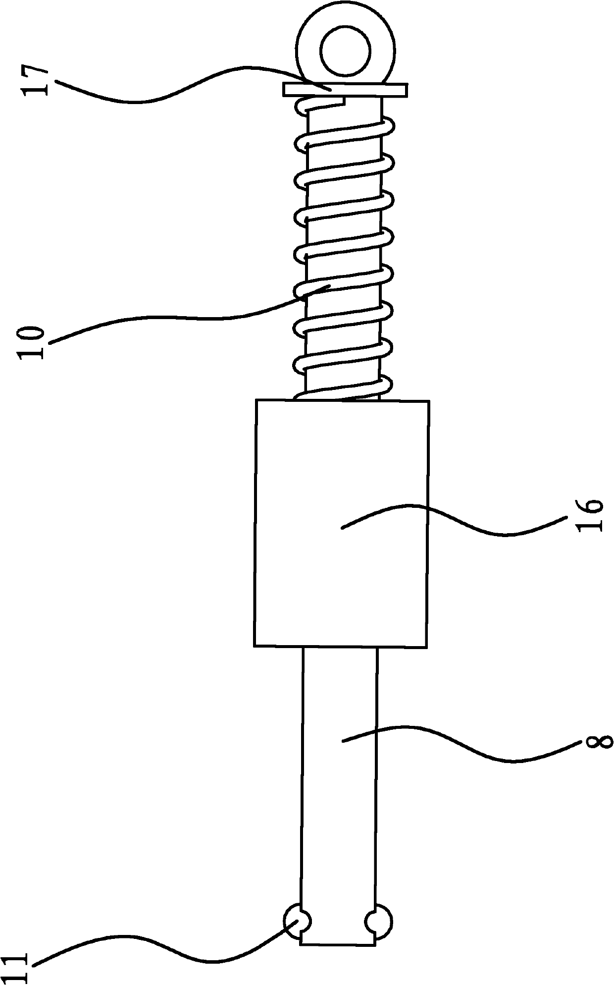 Parking device of electric automobile