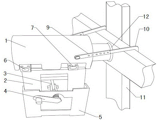 Dismantling and ejecting pin device of hydraulic support