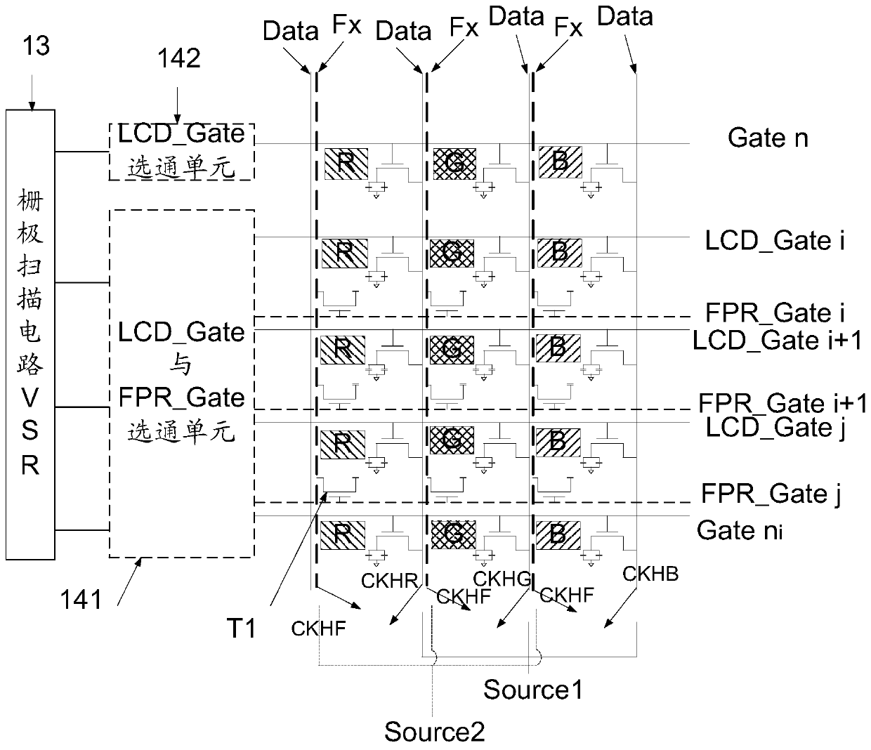 A kind of array substrate, touch display panel and touch display panel driving method