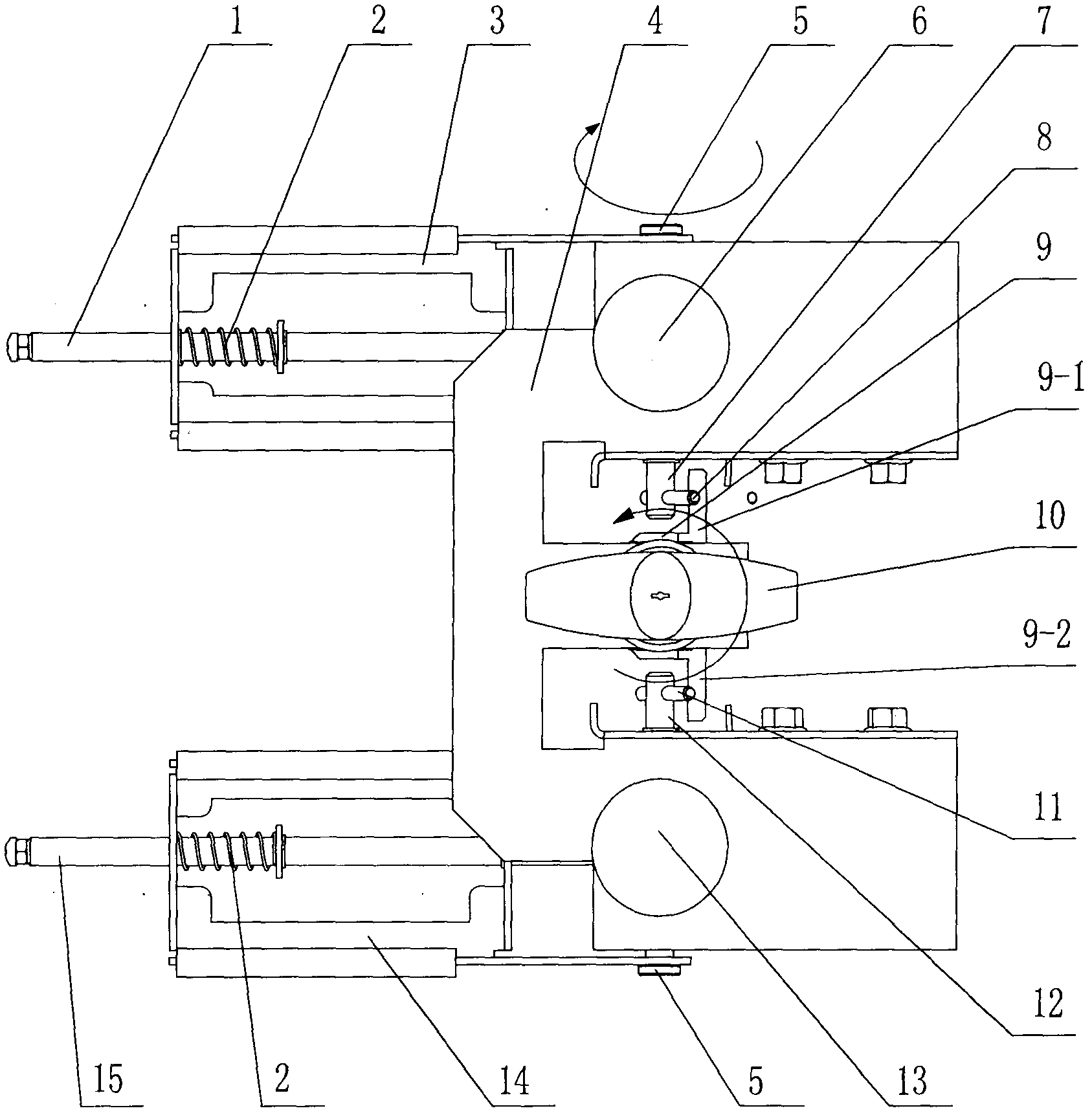 Emergency opening/closing operation mechanism of high-voltage switch equipment