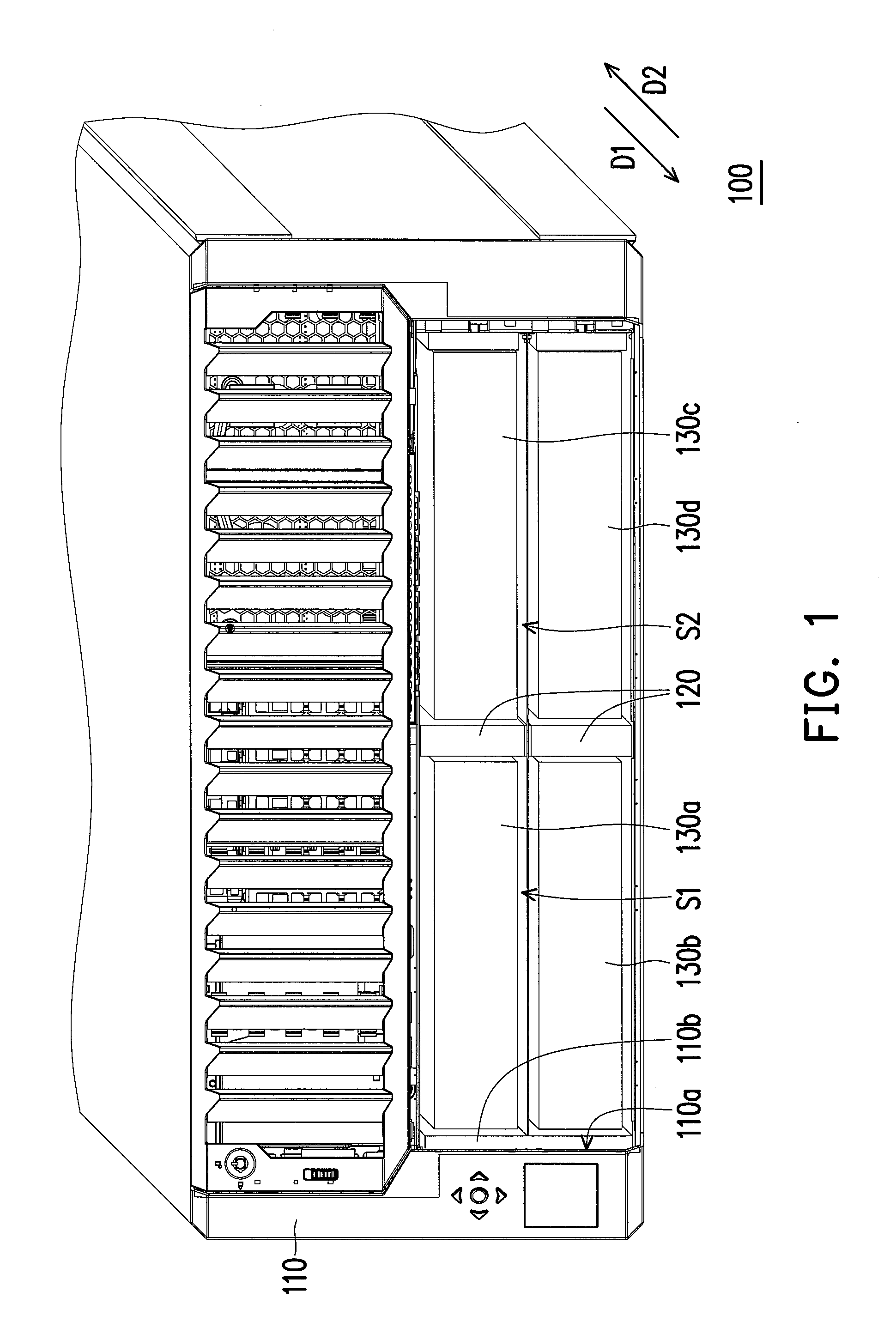 Server and partition thereof