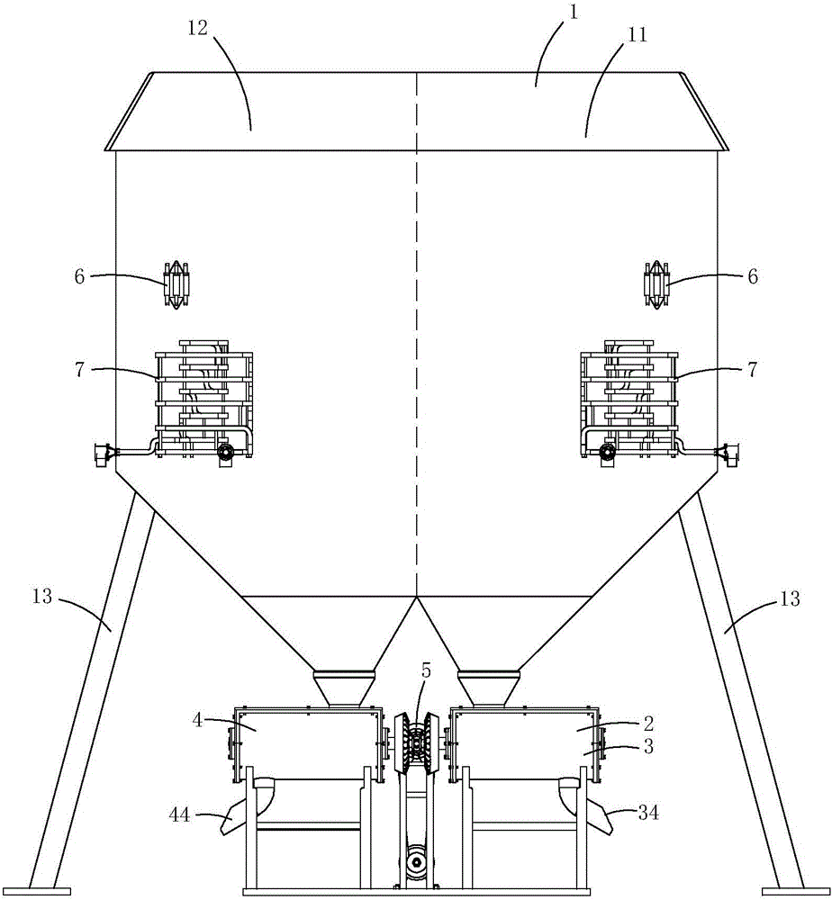 Logistics granary with ventilation and heat exchange systems