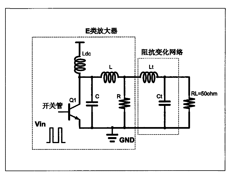 Full-difference E-type power amplifier