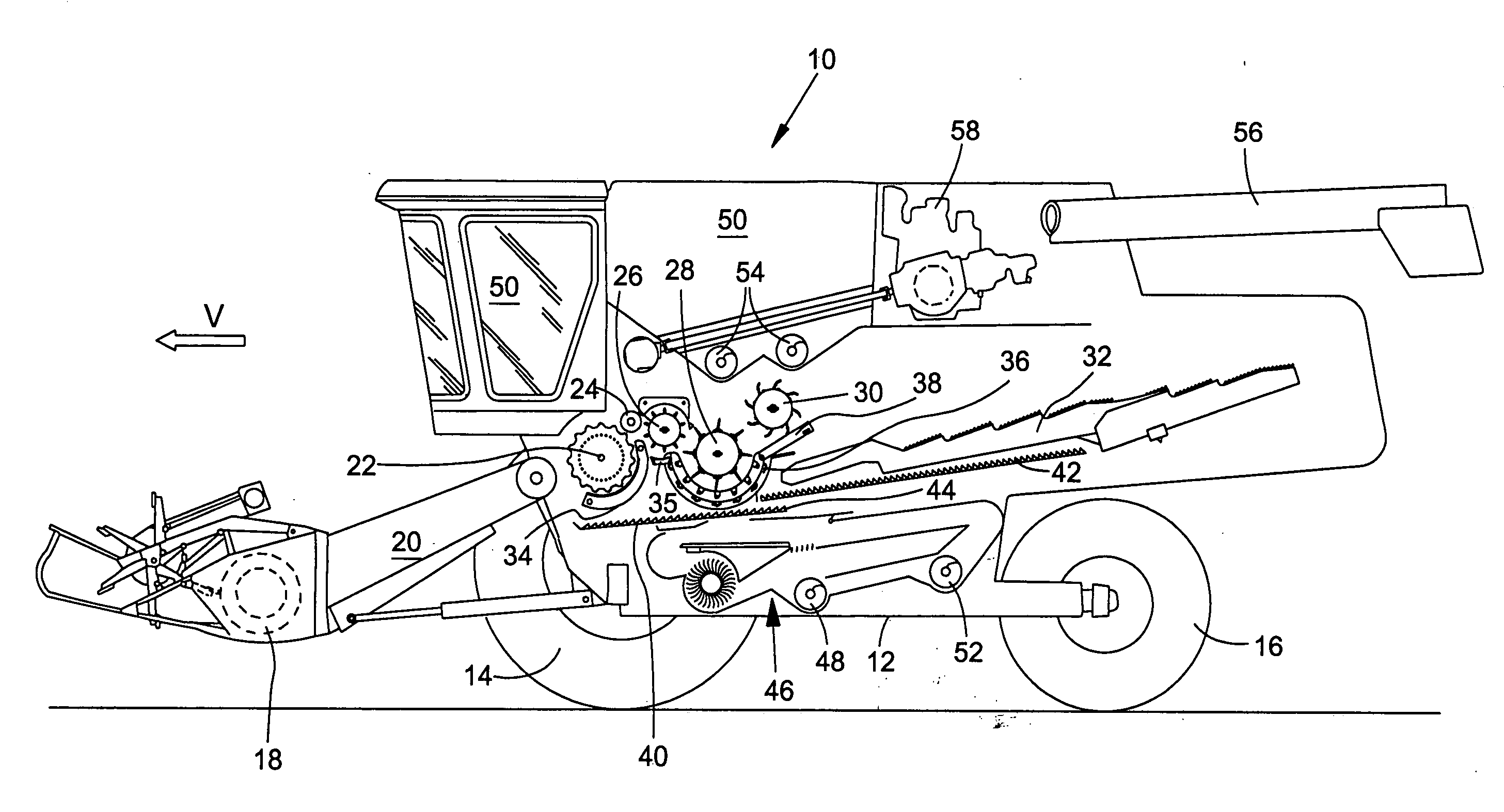 Grate between precleaner and sieve