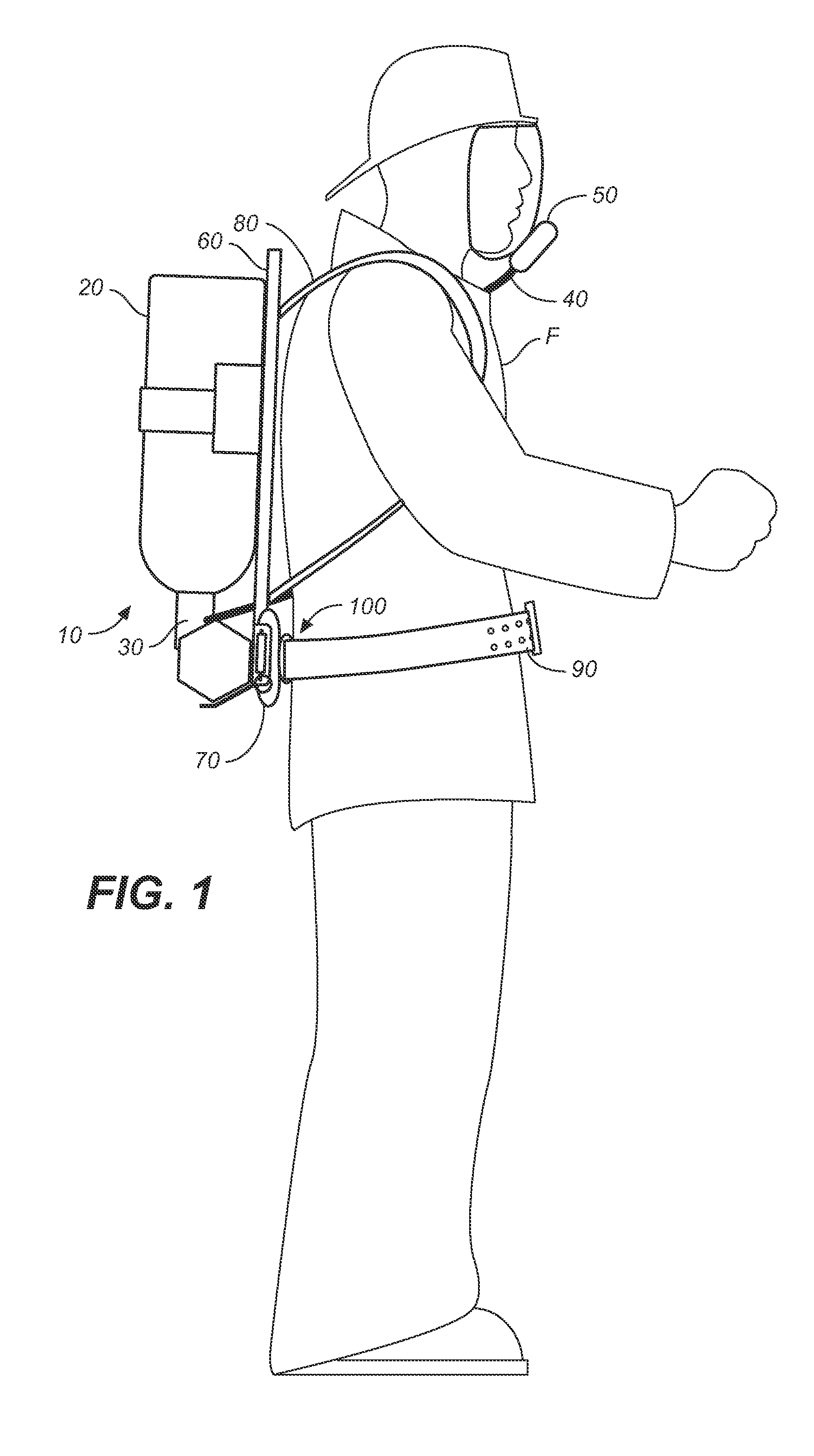 Quick release apparatus for an SCBA frame