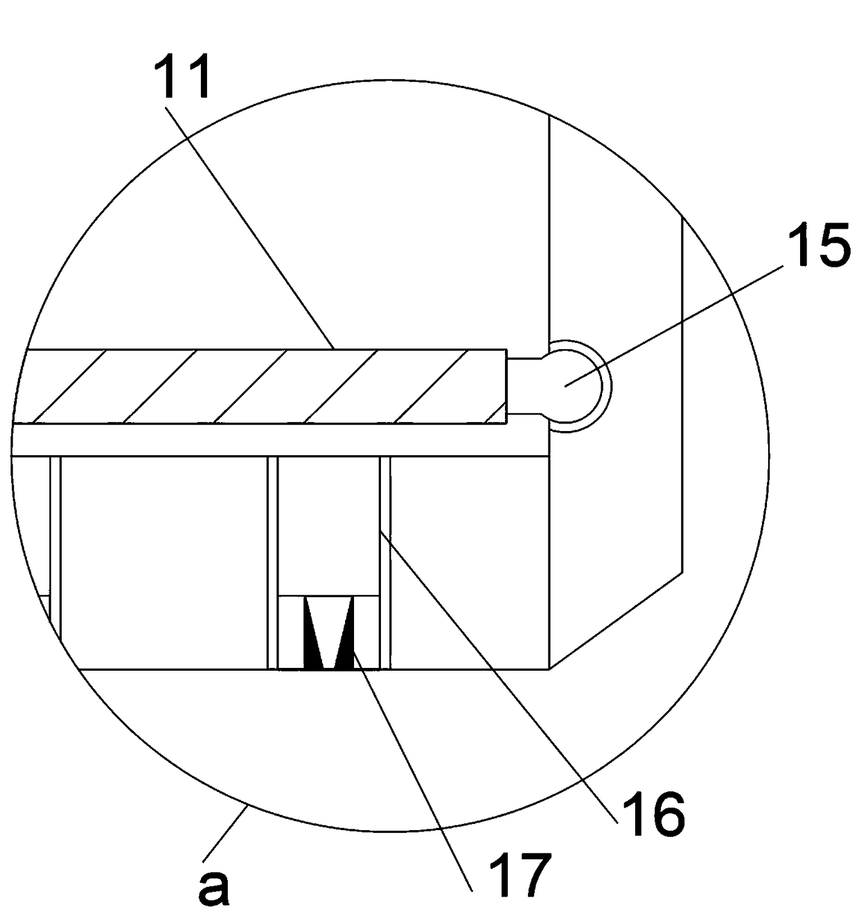 Filter flow dislocation reducing aeration device