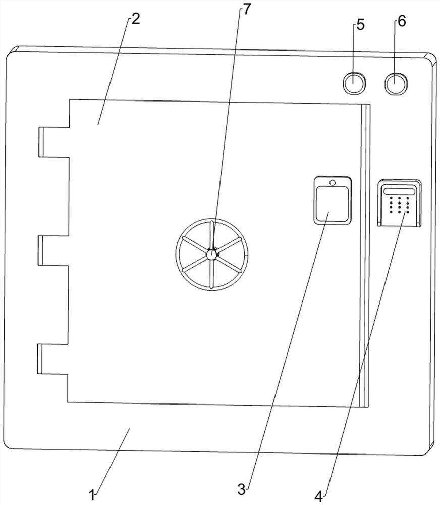 Anti-explosion alarm anti-theft vault door