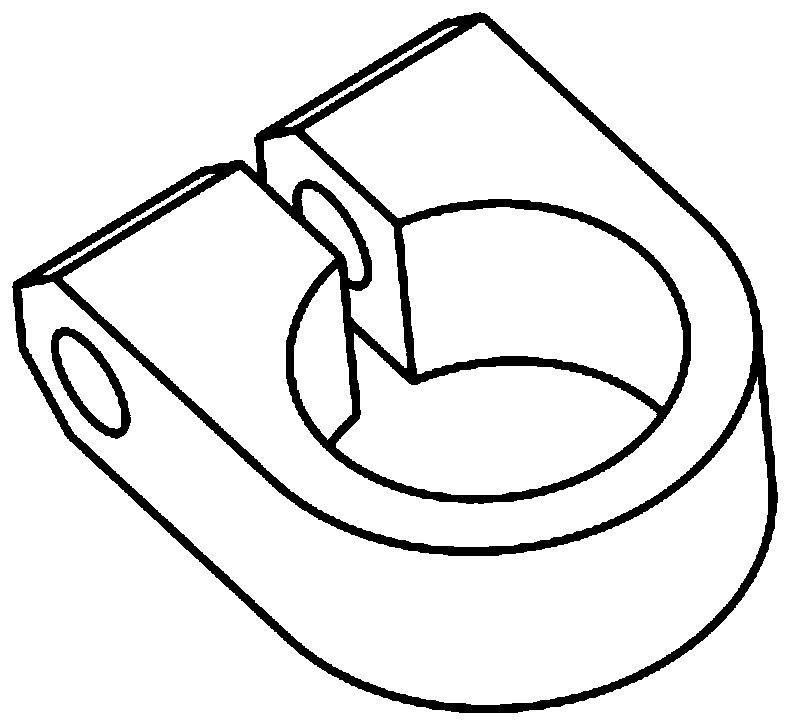 Welding-fixing device for circular connectors