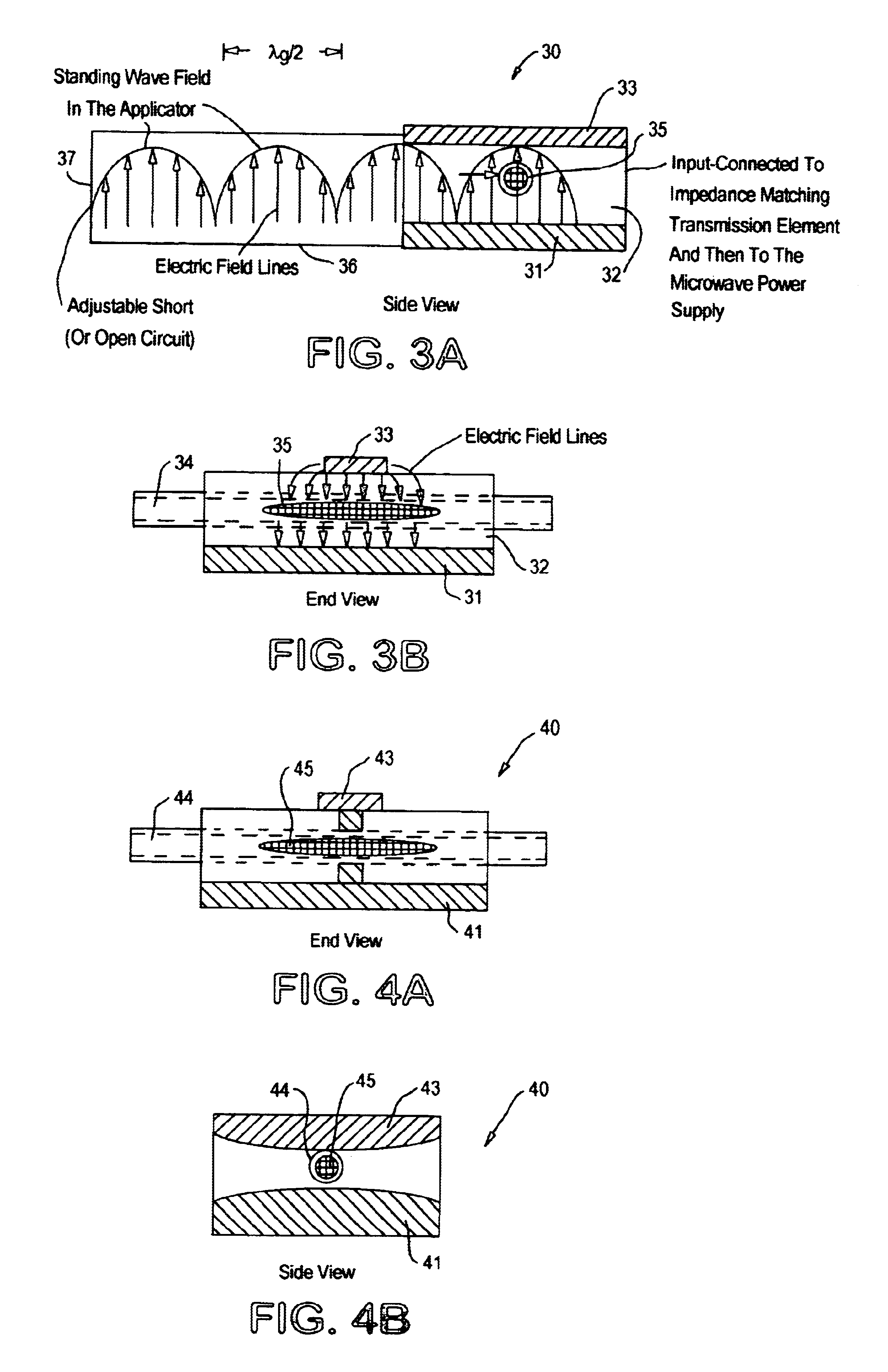 Microwave stripline applicators