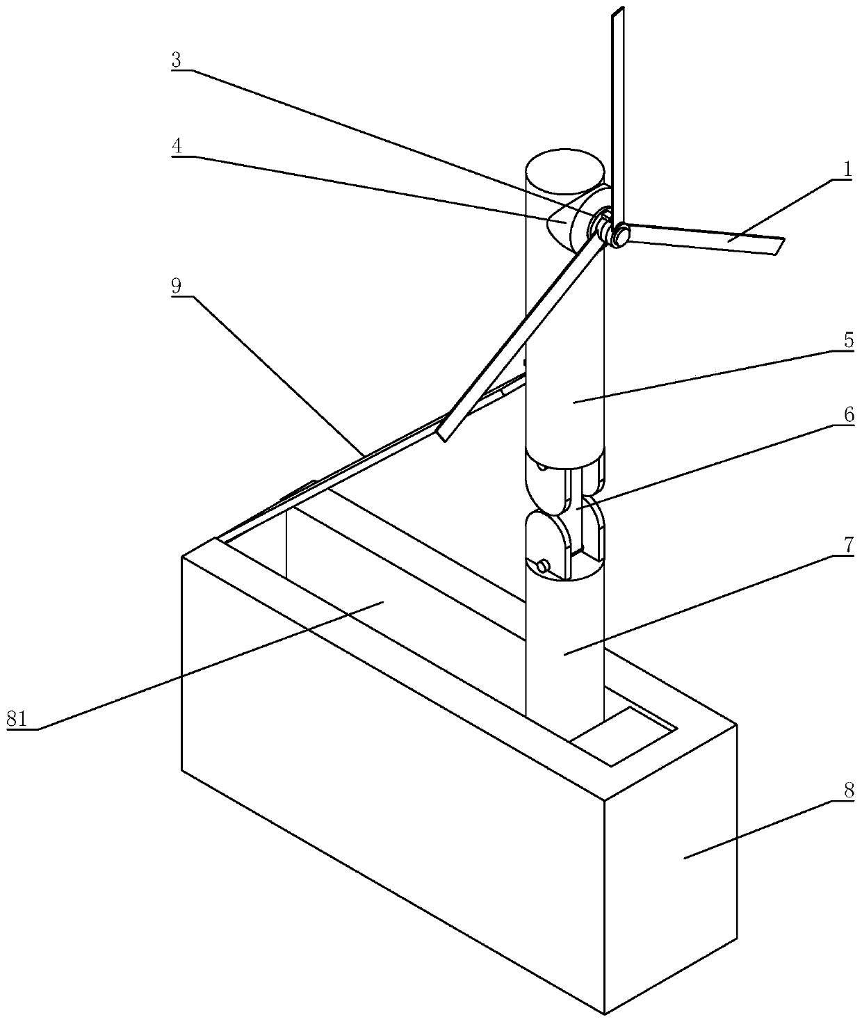 Wind driven generator with overlapped fan blades and generating device comprising generator