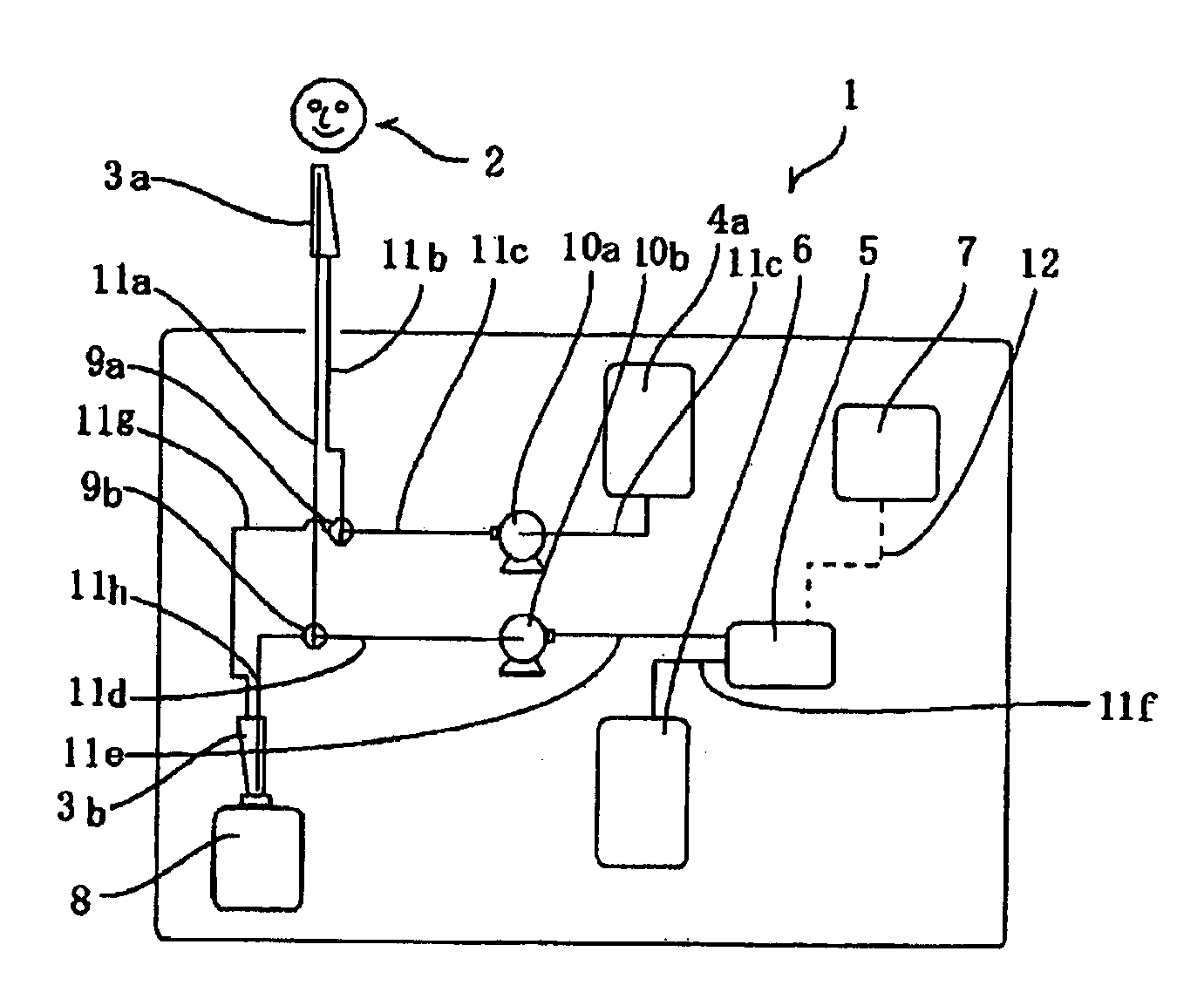 Biological component-measuring device and method for calibrating the same