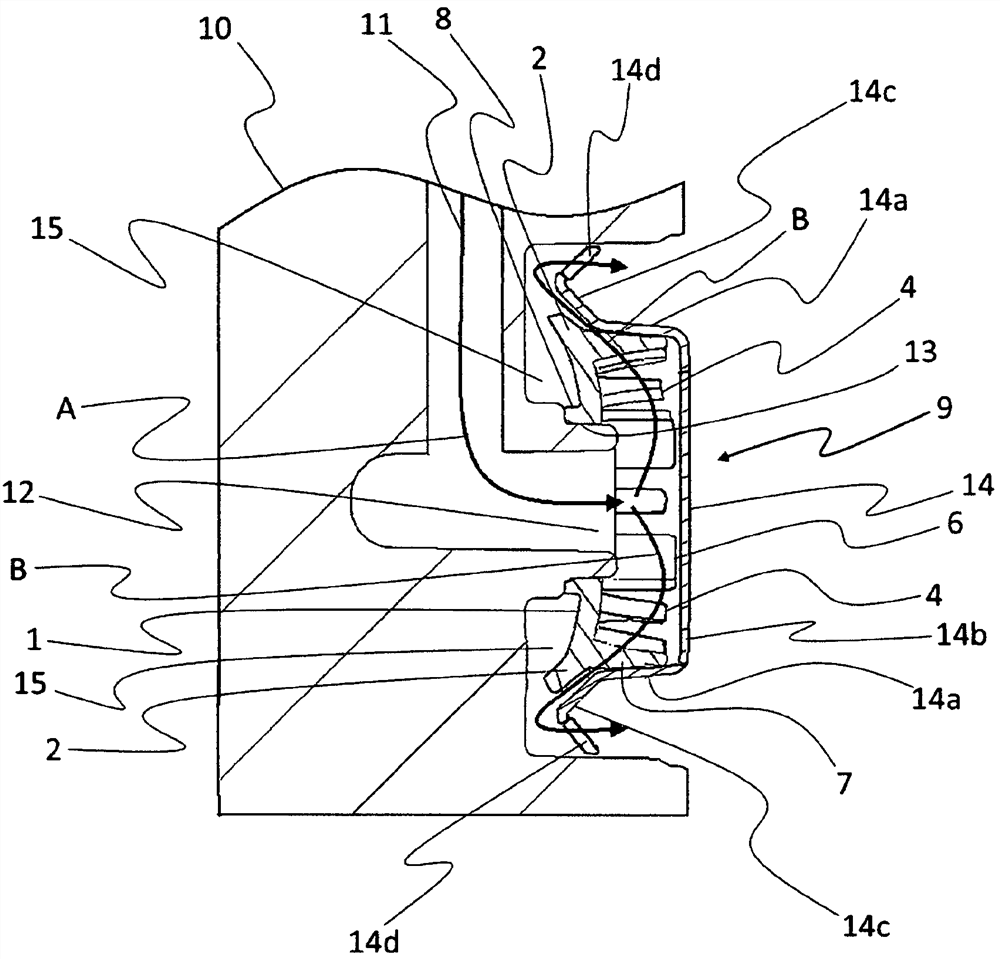 Sealing diaphragm and check valve having a sealing diaphragm for fluid technology applications