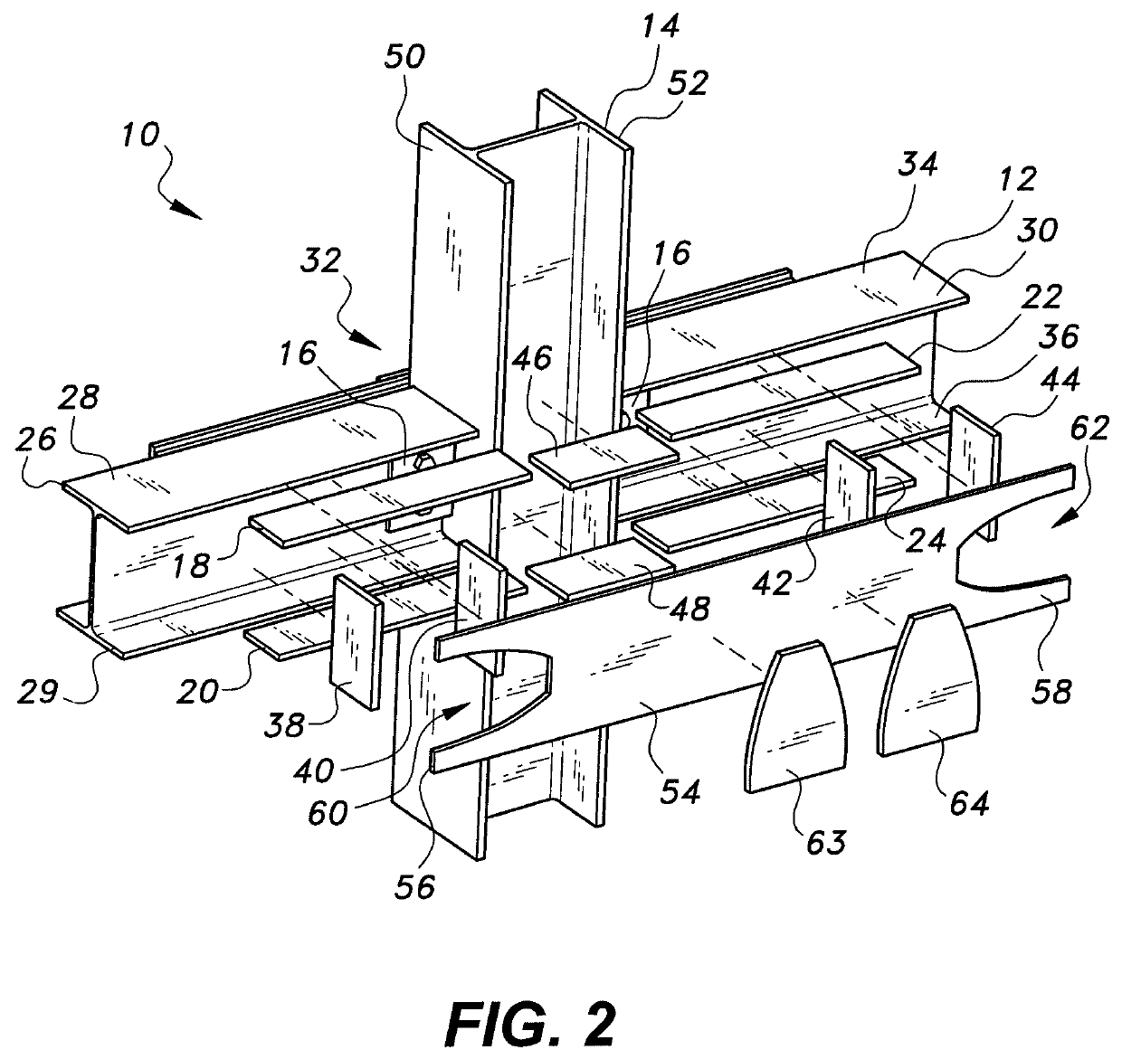 Reinforced joint for beam-column connection