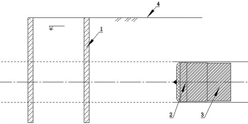 Shield ground compartment opening method