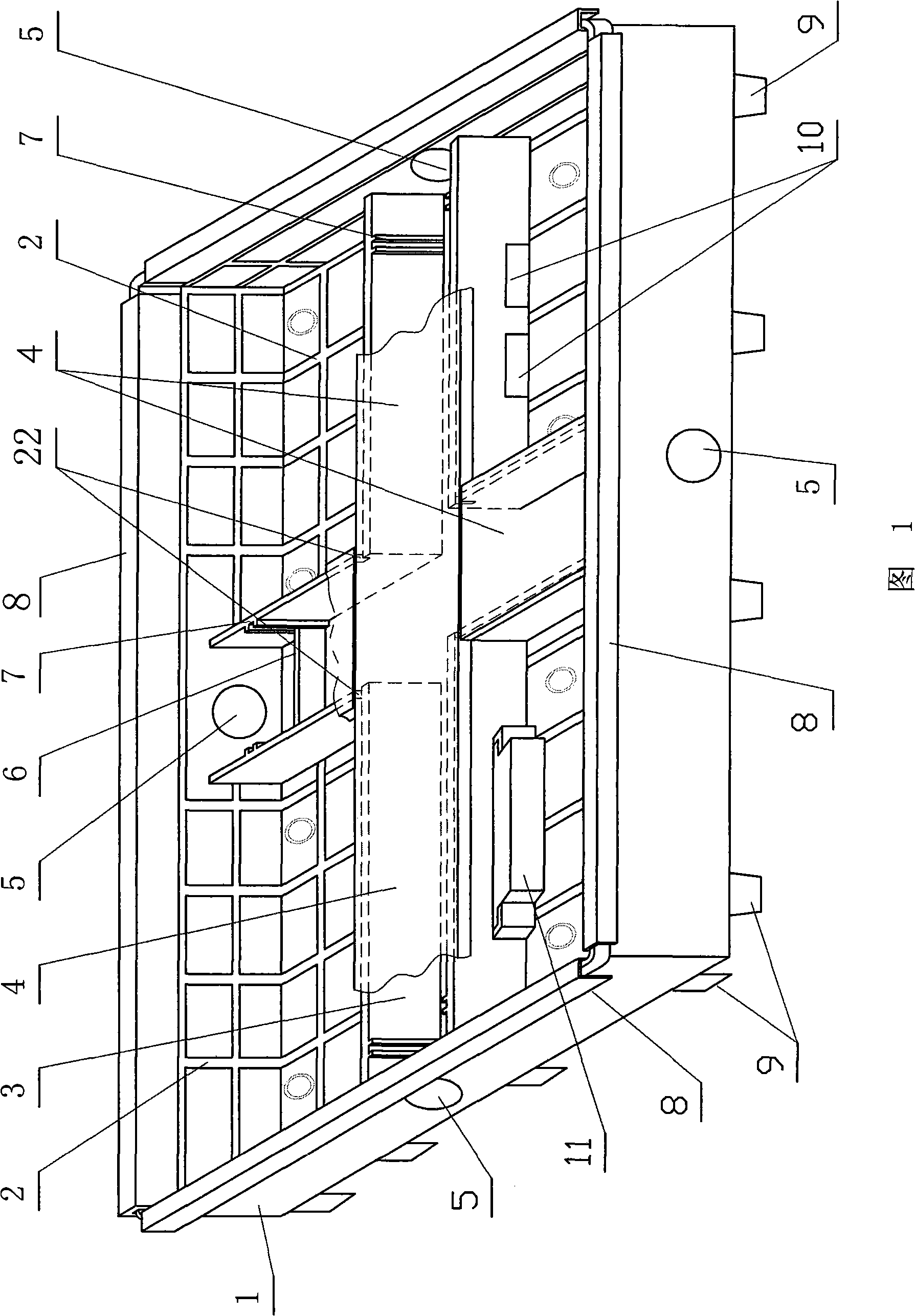 Modular multifunctional housetop greening device