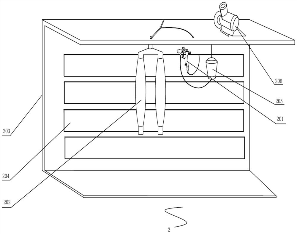 Device and method for whitening jeans